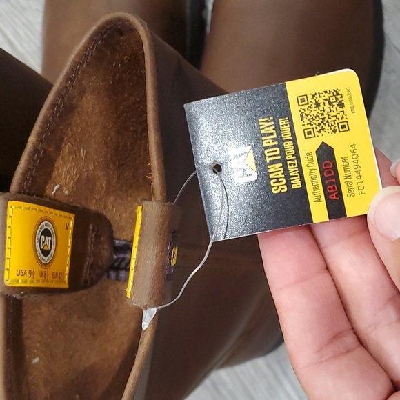 Caterpillar Drawbar Pull On Work Boot Size 9.5